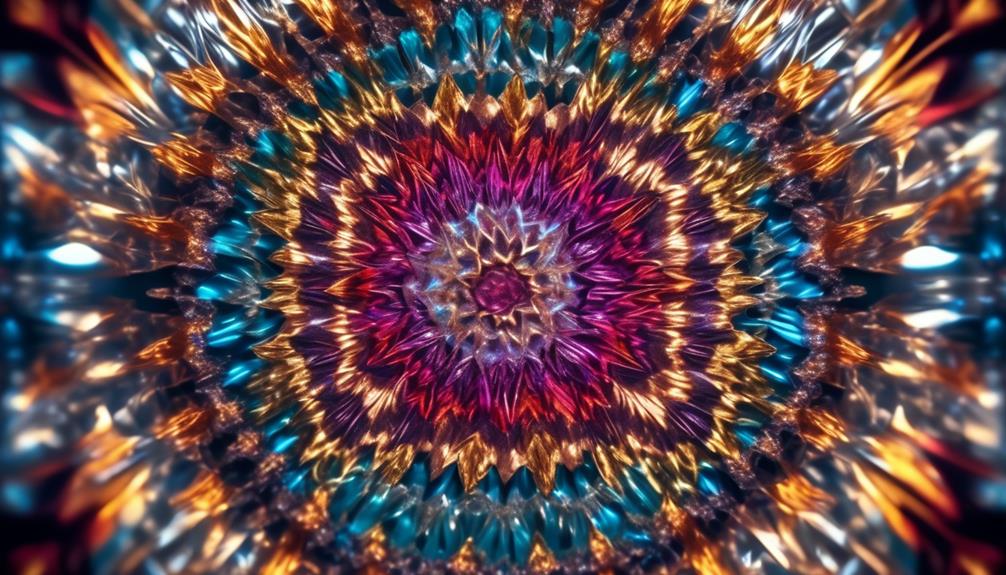 creating stunning patterns with an aluminum foil kaleidoscope