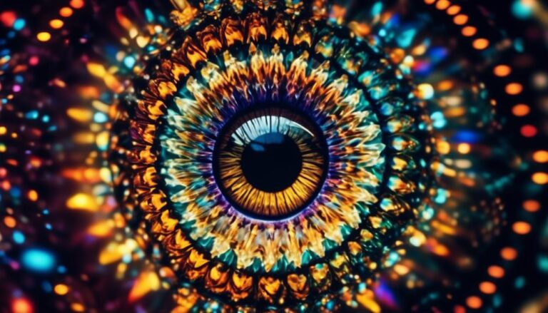 kaleidoscope effect in eye